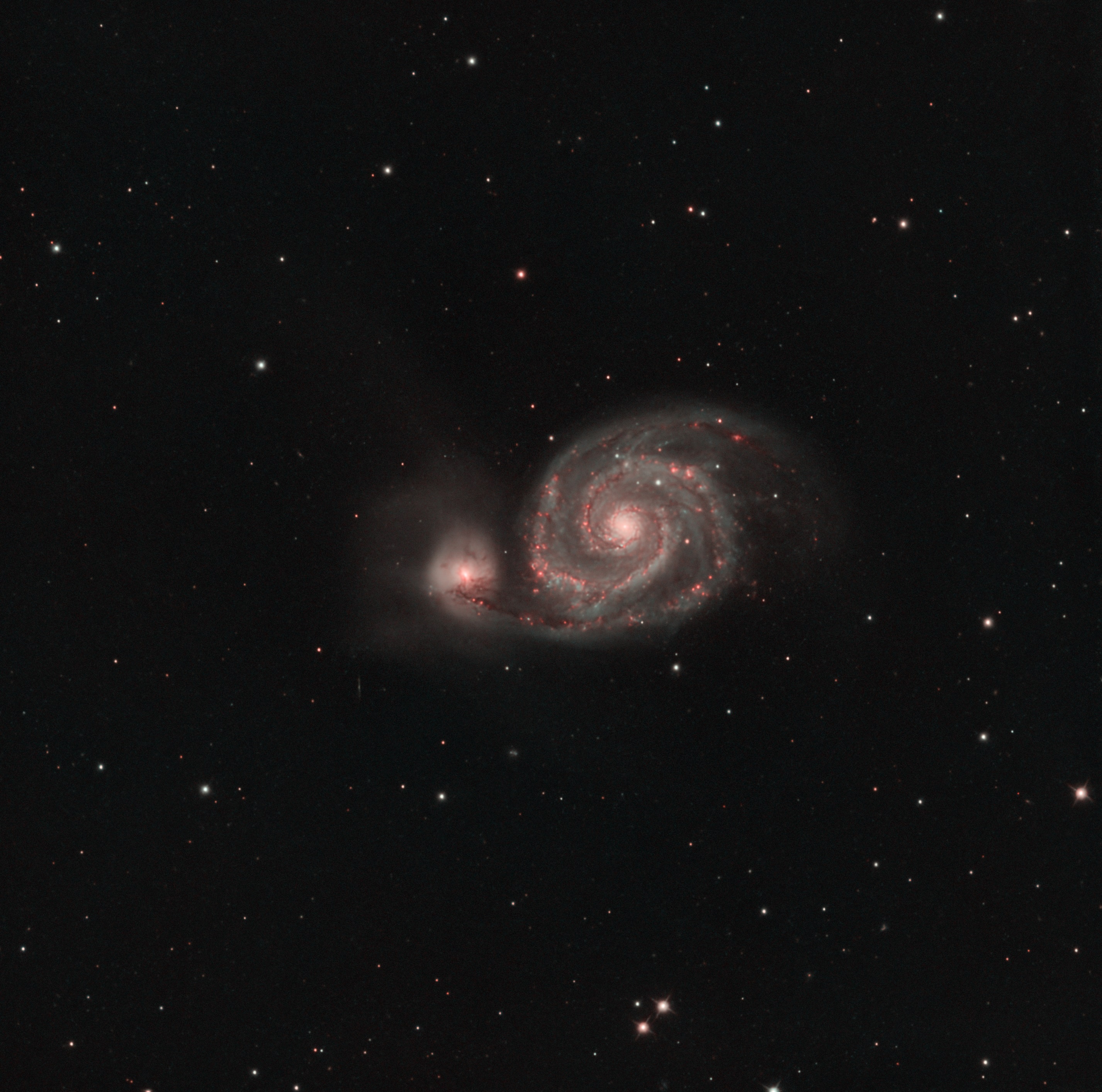 M51 雙峰窄頻影像